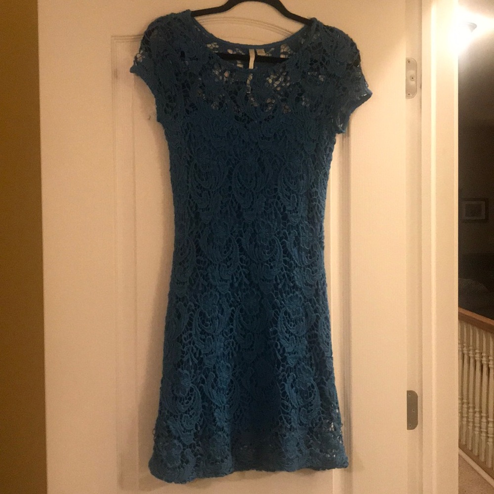 Blue Lace Dress 3/$20